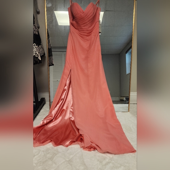 Coral Formal Gown - Picture 3 of 10